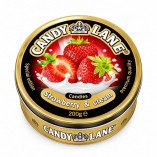 Candy Lane леденцы Клубника со сливками, ж/б, 200 гр